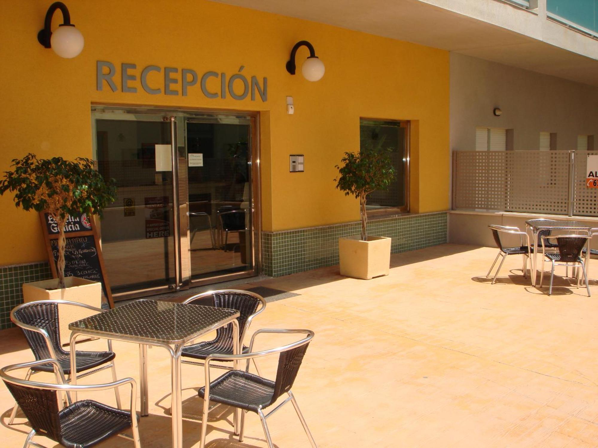 Reception La Rotonda Aparthotel Orihuela Exteriér fotografie